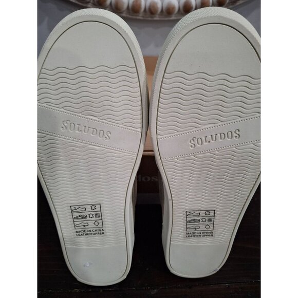 NIB Soludos Ibiza Suede  Slip-On Platform Sneakers in Sage (Grey)/Size 7 - Picture 9 of 11